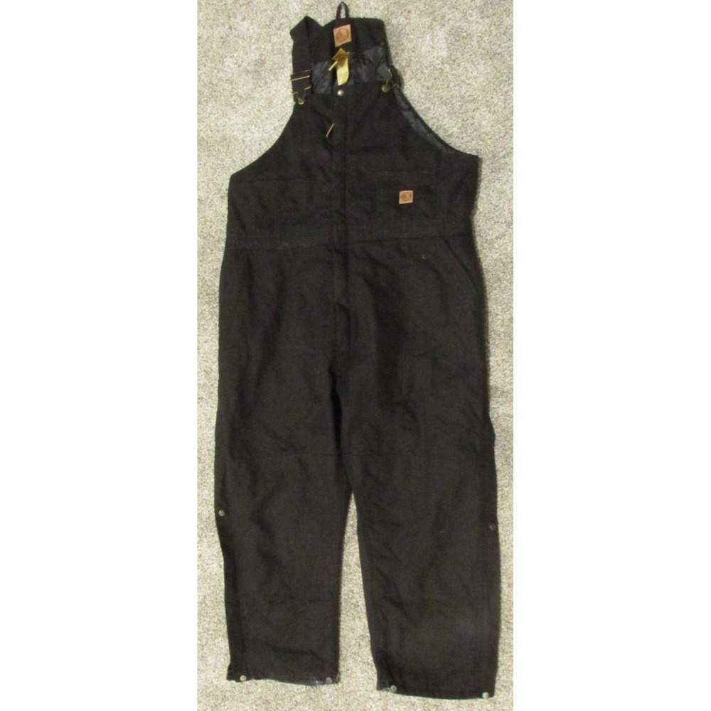 Berne Coverall's Mens 3XL Regular Black Insulated Work Farm 28 " Inseam B415BK